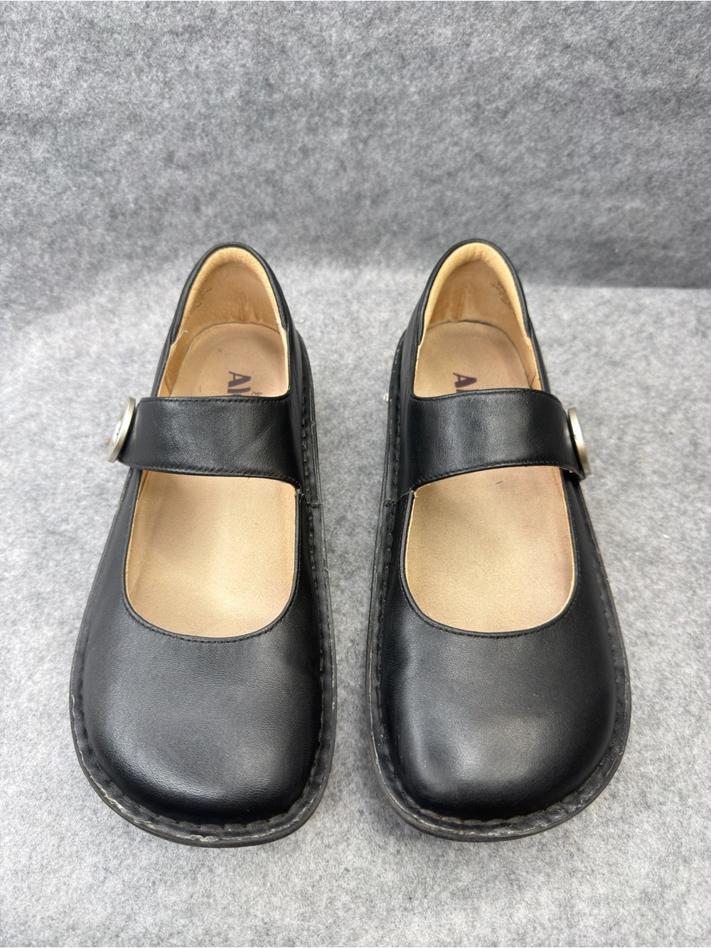 Alegria Paloma PAL-601 Black Leather Mary Jane Shoes Women’s 7-7.5 EU